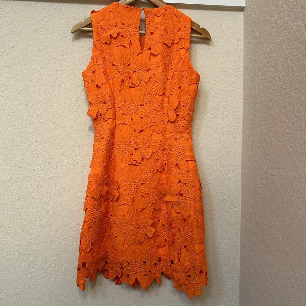 Endless Rose Anthropologie Cocktail Floral Embroidered 3D Lace Mini Dress Size S - Picture 6 of 14